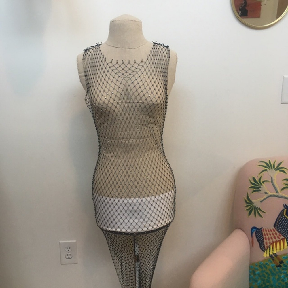 Rhinestone dress, one size S-L ASO Moxielash CEO